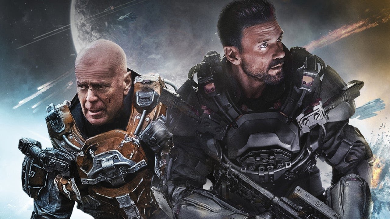 Invasión cósmica, con Frank Grillo y Bruce Willis